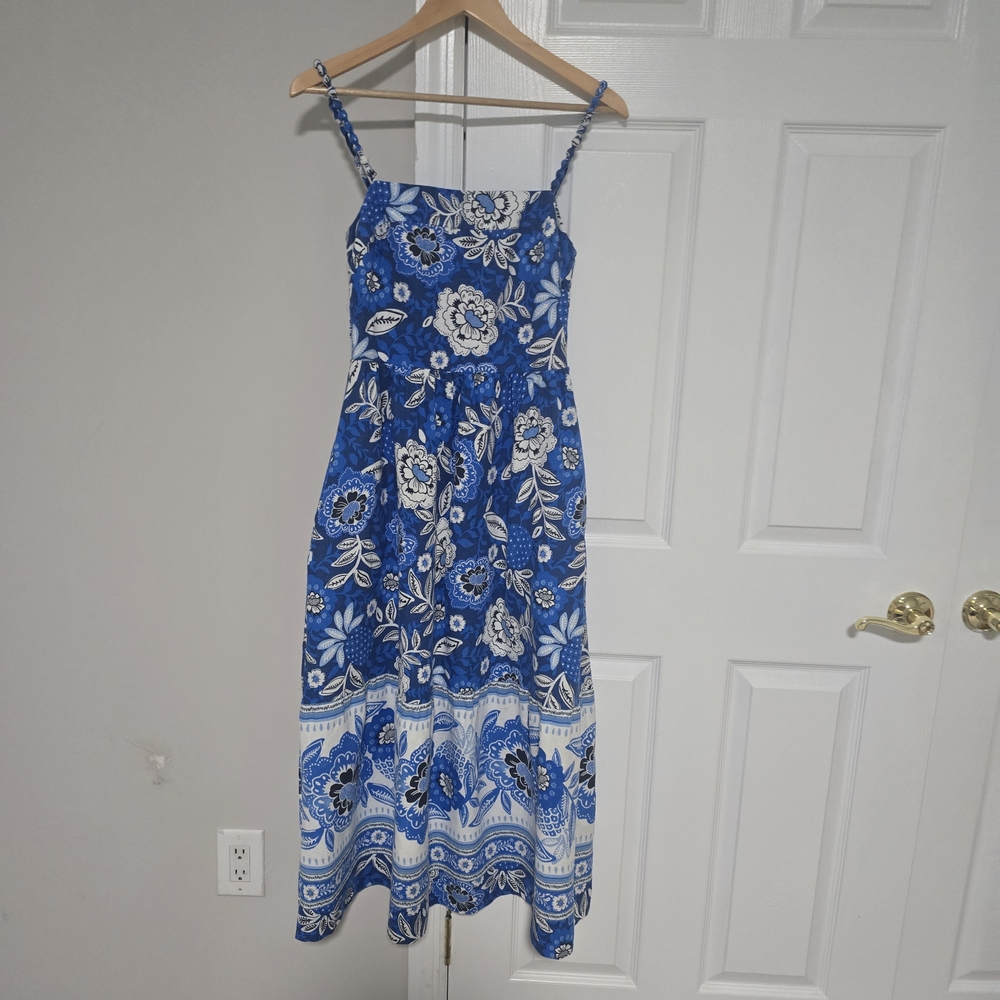 Rachel Zoe Floral Maxi Dress in Blue and White - Picture 2 of 12